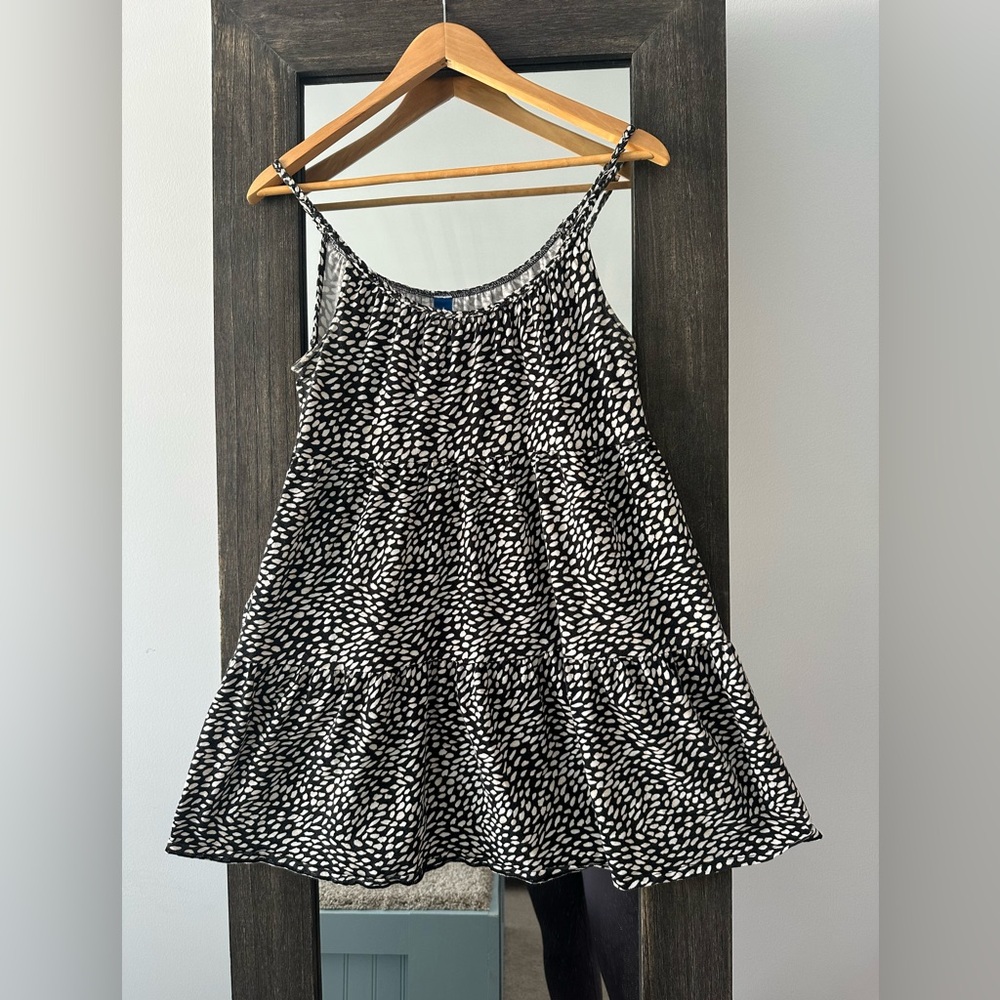 Old navy black and white speckle dress